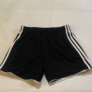 Adidas Black Shorts with White Accents size small